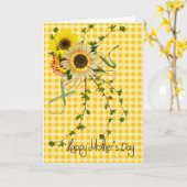 Het Boeket van de zonnebloem Kaart (Gele Bloem)