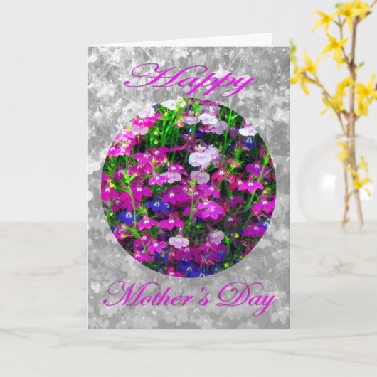 Het Boeket van het moederdag met zwart-wit Kaart (Gele Bloem)