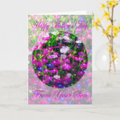 Het Boeket van het moederdag van Zoon Kaart (Gele Bloem)