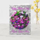 Het Boeket van het moederdag van Zoon Kaart (Gele Bloem)