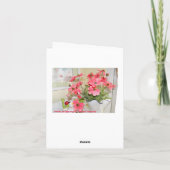 Het Boeket van Linda, Inspirerend Kaart (Achterkant)