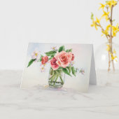 Het boeket van rozen kaart (Gele Bloem)