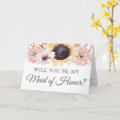 Het Boeket van zonnebloemen is Mijn Eerste Kaart (Gele Bloem)