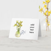 Het boeketCalla van de lelie de bloem van de Lelie Kaart (Gele Bloem)