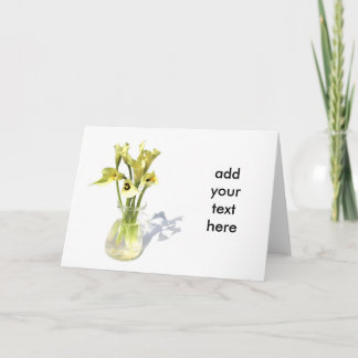 Het boeketCalla van de lelie de bloem van de Lelie Kaart