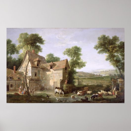 Het Boerderij, 1750 Poster (Voorkant)