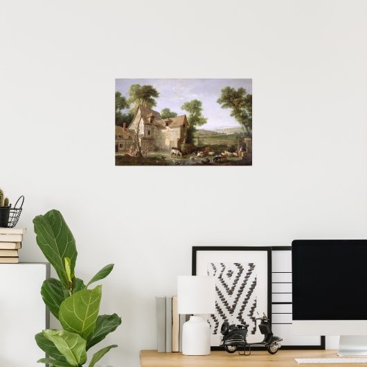 Het Boerderij, 1750 Poster (Thuiskantoor)