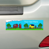 Het Boerderij Bumpersticker (Op auto)