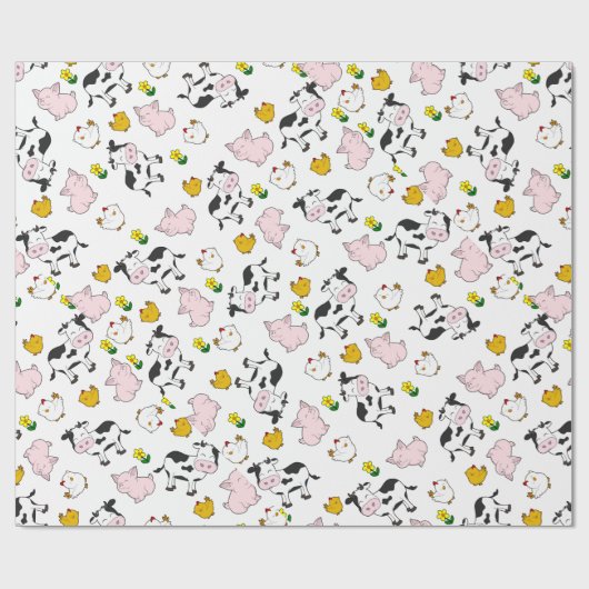 Het Boerderij Cadeaupapier (Vlak)