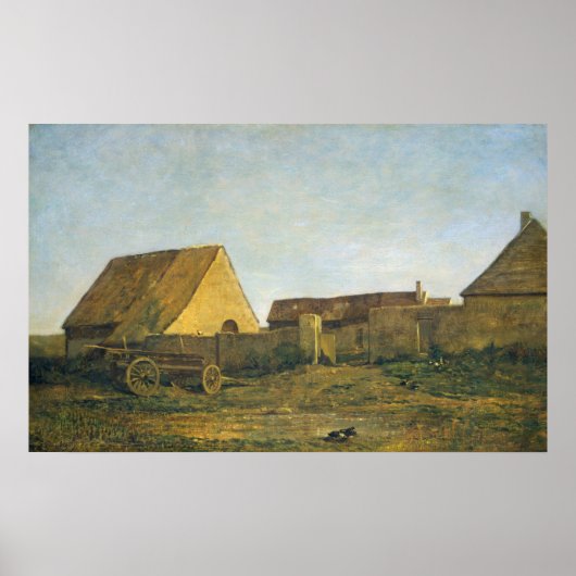 Het Boerderij - Charles-François Daubigny Fine Art Poster (Voorkant)