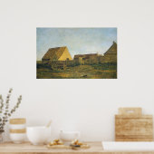 Het Boerderij - Charles-François Daubigny Fine Art Poster (Keuken)