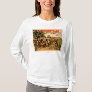 Het Boerderij Dairy is een Romance van Slapy Hollo T-shirt