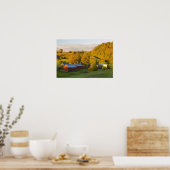 Het Boerderij Jenne in Woodstock, Vermont. Herfst. Poster (Keuken)