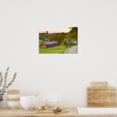 Het Boerderij Jenne in Woodstock, Vermont. Herfst. Poster (Keuken)