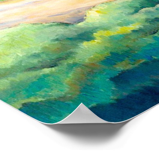 Het Boerderij Kenjiro Nomura 1934 Rustic Art Poster (Hoek)