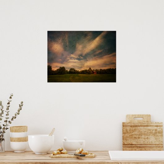 Het Boerderij lopen Poster (Keuken)