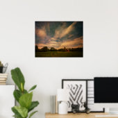 Het Boerderij lopen Poster (Thuiskantoor)