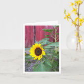 Het Boerderij Notecard van de zonnebloem Kaart (Gele Bloem)