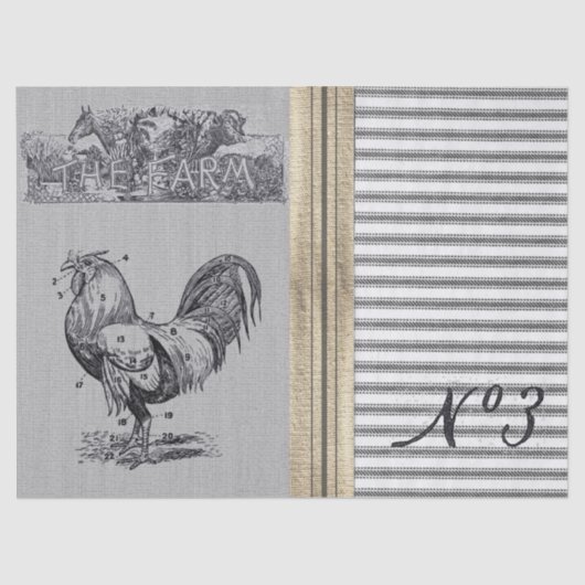 Het Boerderij Ticketpapier Tissuepapier (Voorkant)