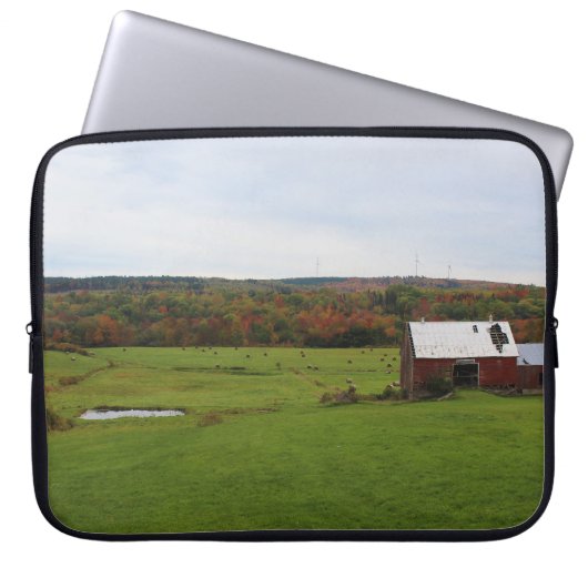 Het Boerderij van de herfst Laptop Sleeve (Voorkant)