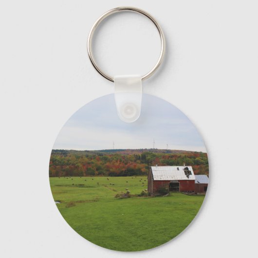 Het Boerderij van de herfst Sleutelhanger (Voorkant)