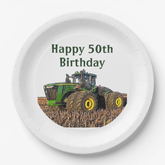 Het Boerderij van de Verjaardag van de Traceur Ver Papieren Bordje (Voorkant)