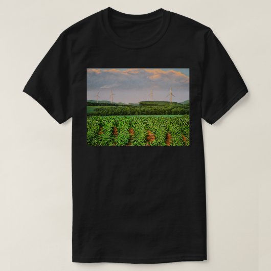 Het Boerderij van de windmolen T-shirt (Design voorkant)