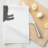 Het boerderij van het varken silhouet - kies achte theedoek (Quarter Fold)