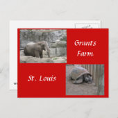 Het Boerderij van toelagen Briefkaart (Voorkant / Achterkant)