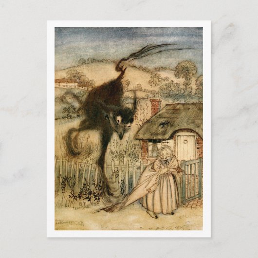 Het Bogey Beast Briefkaart (Voorkant)