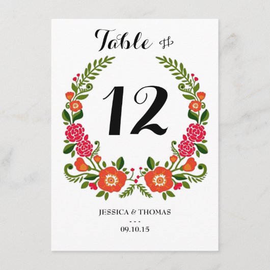 Het Bohemian Summer Wedding Collectie Kaart (Voorkant)