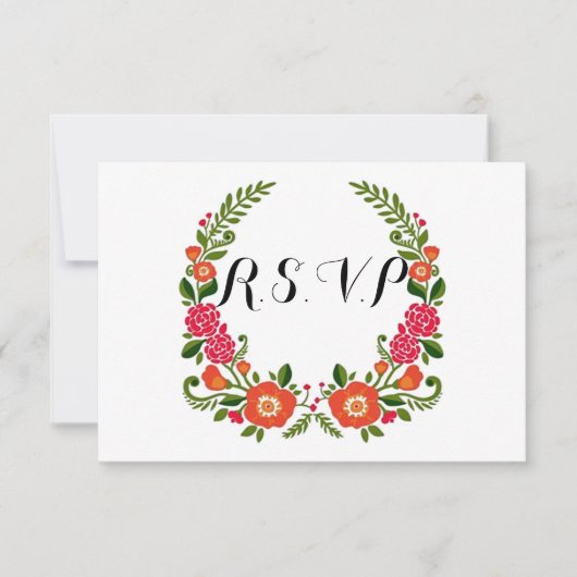 Het Bohemian Summer Wedding Collectie Kaart (Voorkant)