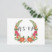 Het Bohemian Summer Wedding Collectie Kaart (Staand voorkant)