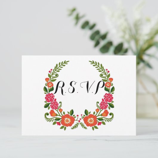 Het Bohemian Summer Wedding Collectie Kaart (Staand voorkant)