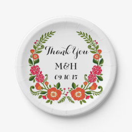 Het Bohemian Summer Wedding Collectie Papieren Bordje