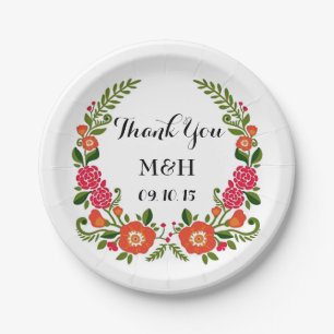 Het Bohemian Summer Wedding Collectie Papieren Bordje