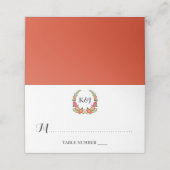 Het Bohemian Summer Wedding Collectie Plaatskaartje (Buitenkant ongevouwen)