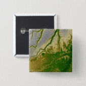 Het Boliviaanse Amazonegebied Vierkante Button 5,1 Cm (Voorkant /achterkant)