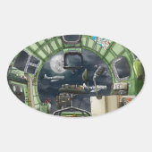 Het Bombardier's Uitzicht B-17 Ovale Sticker (Voorkant)