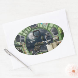 Het Bombardier's Uitzicht B-17 Ovale Sticker