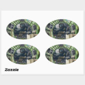 Het Bombardier's Uitzicht B-17 Ovale Sticker (Vel)