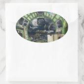 Het Bombardier's Uitzicht B-17 Ovale Sticker (Tas)