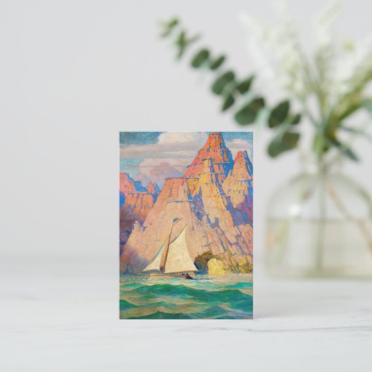 Het Bonadventure van Newell Convers Wyeth Notitiekaartje (Staand voorkant)