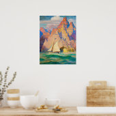Het Bonadventure van Newell Convers Wyeth Poster (Keuken)