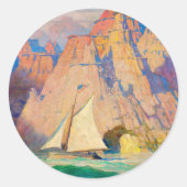 Het Bonadventure van Newell Convers Wyeth Ronde Sticker (Voorkant)