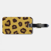 Het bont-collectie - luipaard bagagelabel (Achterkant horizontaal)