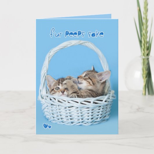 Het bont piept Belang Twee het tweeling Vechten Feestdagen Kaart (Voorkant)