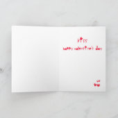 Het bont van Pawsing een Puppy Valentijn van de Feestdagen Kaart (Binnen)