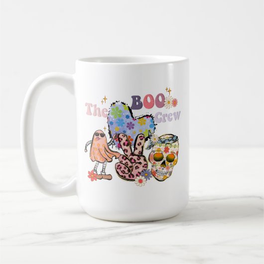 Het Boo Crew Retro Halloween Koffiemok (Links)