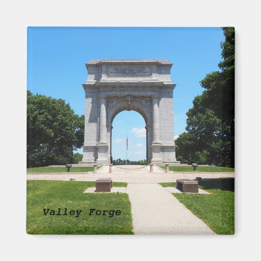 Het boogmonument in Valley Forge Magneet (Voorkant)
